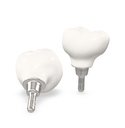 Zirconia Screw Retained Crown With TI Base
