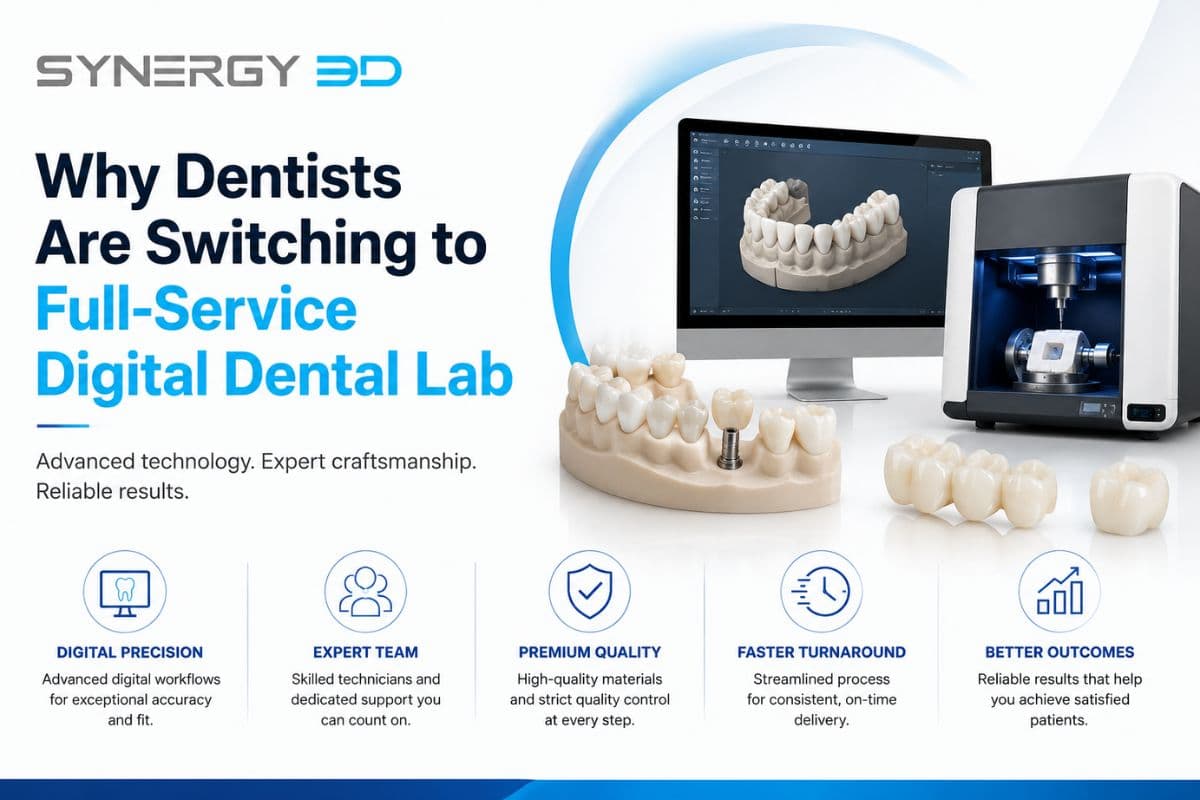 Why Dentists Are Switching to Full-Service Digital Dental Lab